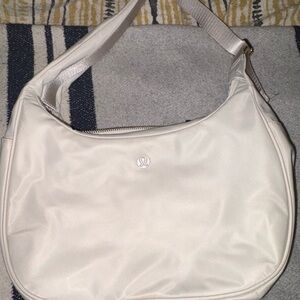 lululemon athletica Cream Crescent Shoulder Bag